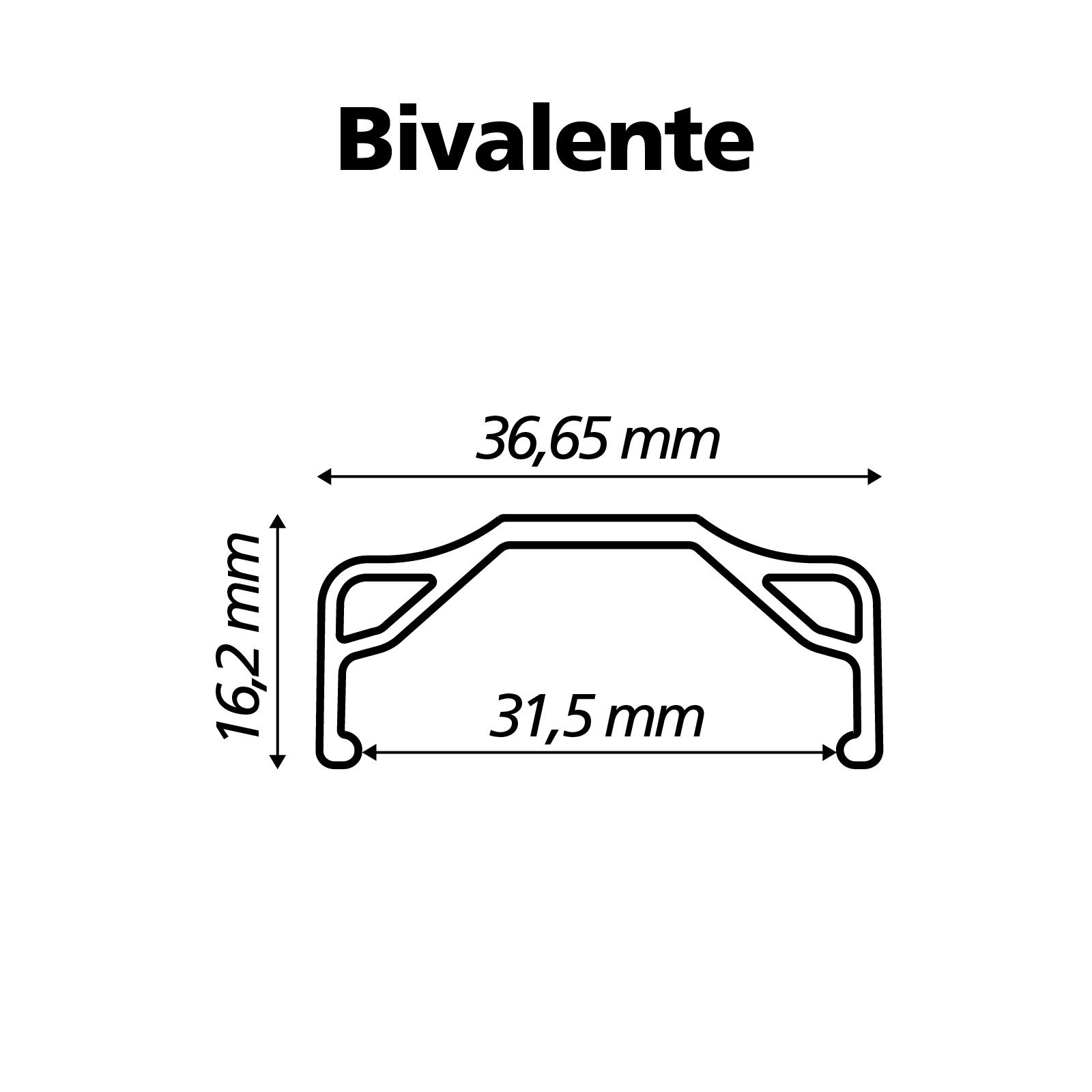 Perfil - Aro Viper Super Forte Bivalente - Polido
