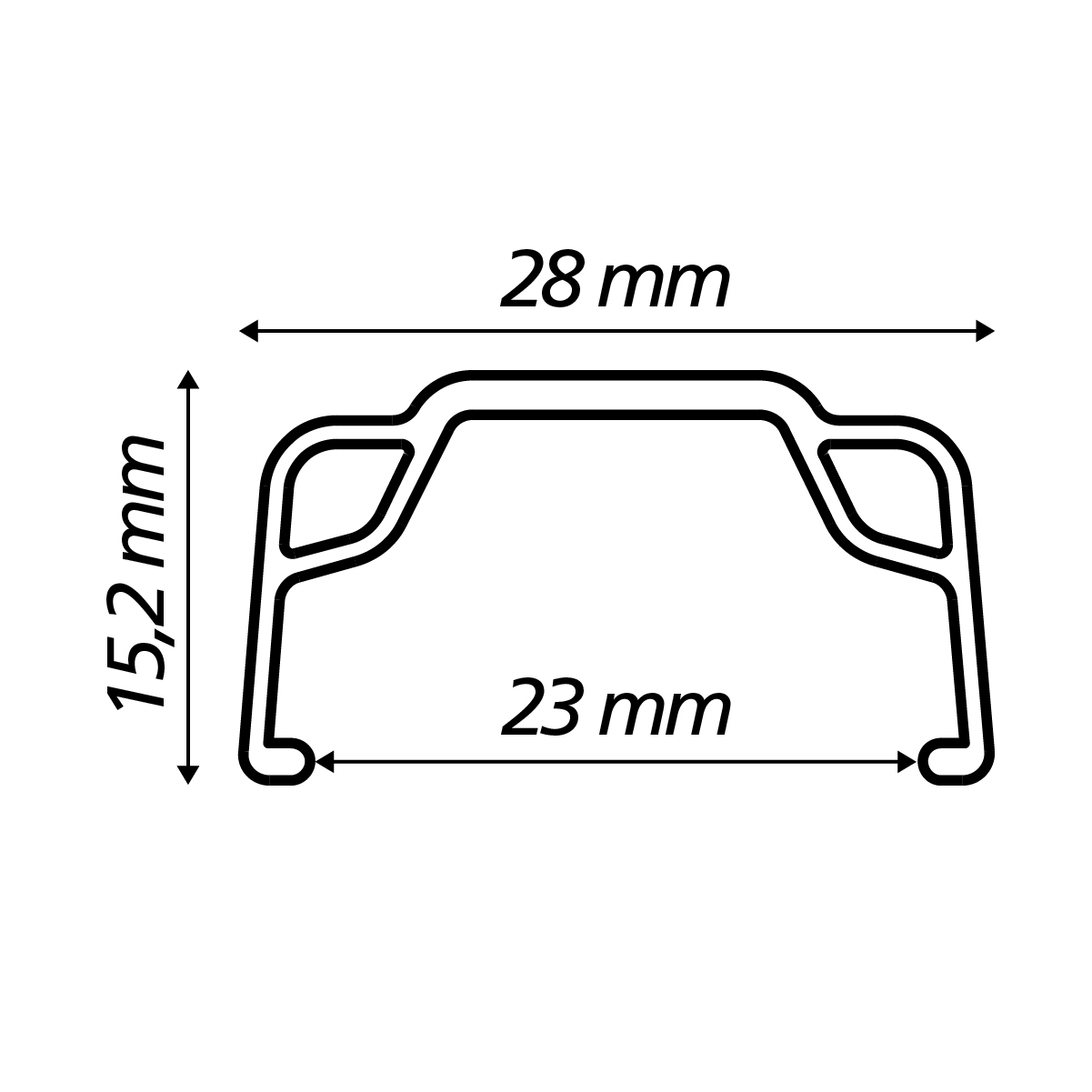 Perfil - Aro Viper Comum - Polido