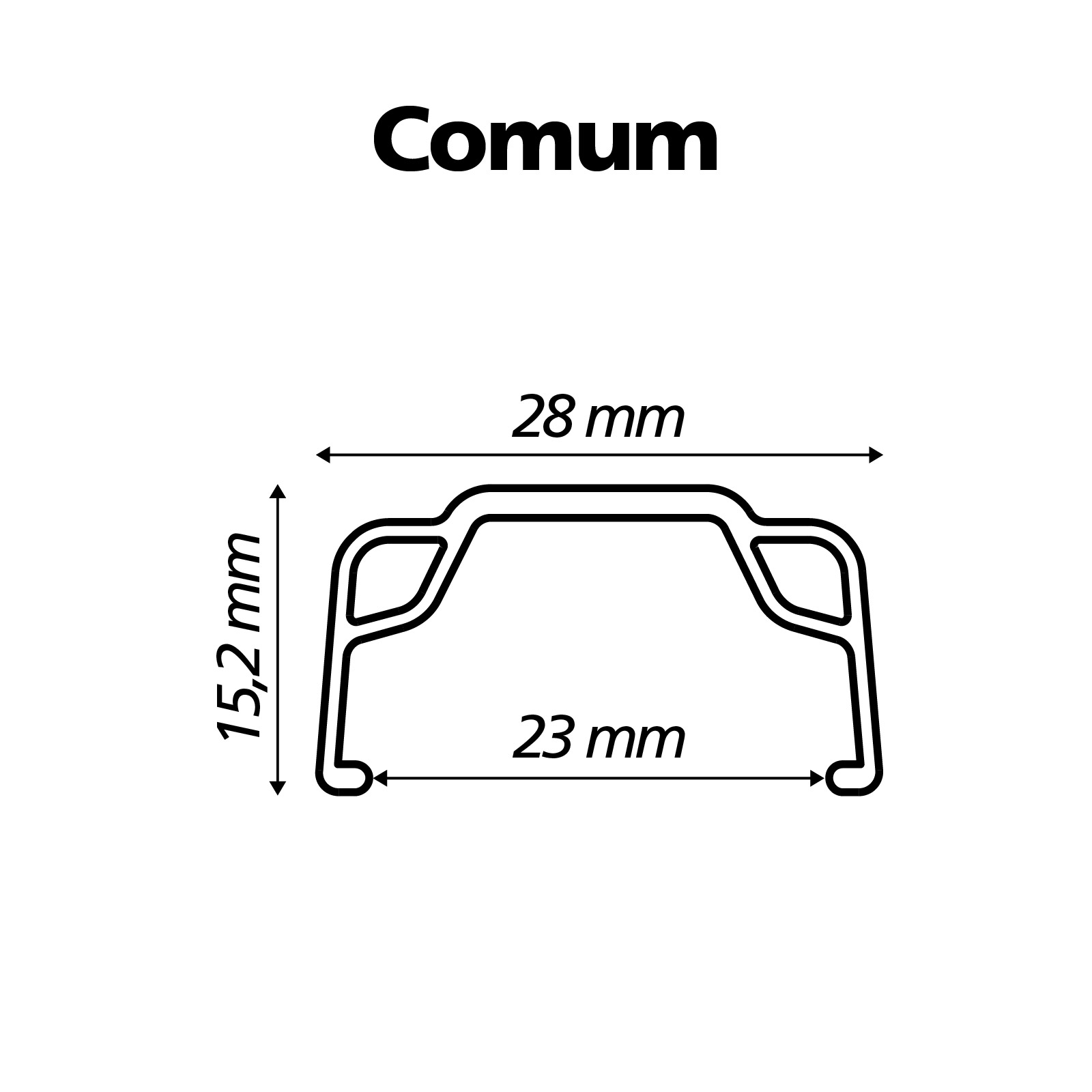 Perfil - Aro Viper Comum - Polido