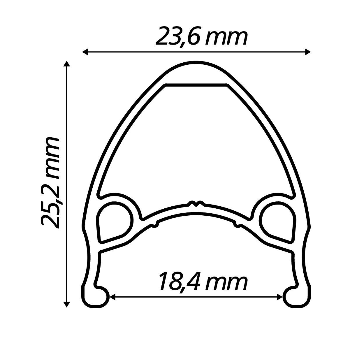 Perfil - Aro Viper Snake Disc - Preto Fosco