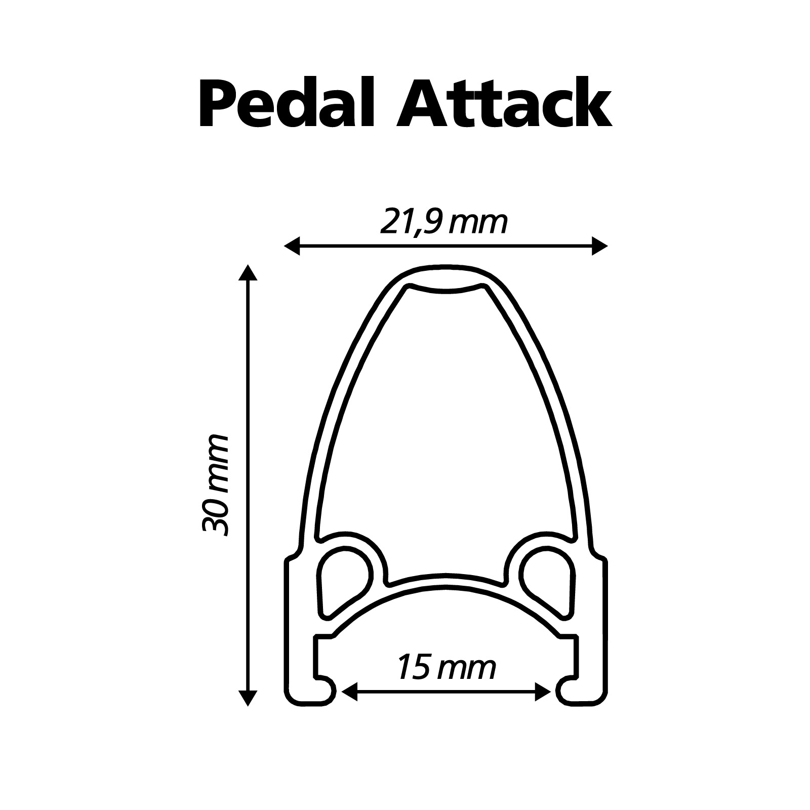 Perfil - Aro Viper Pedal Attack - Preto Fosco