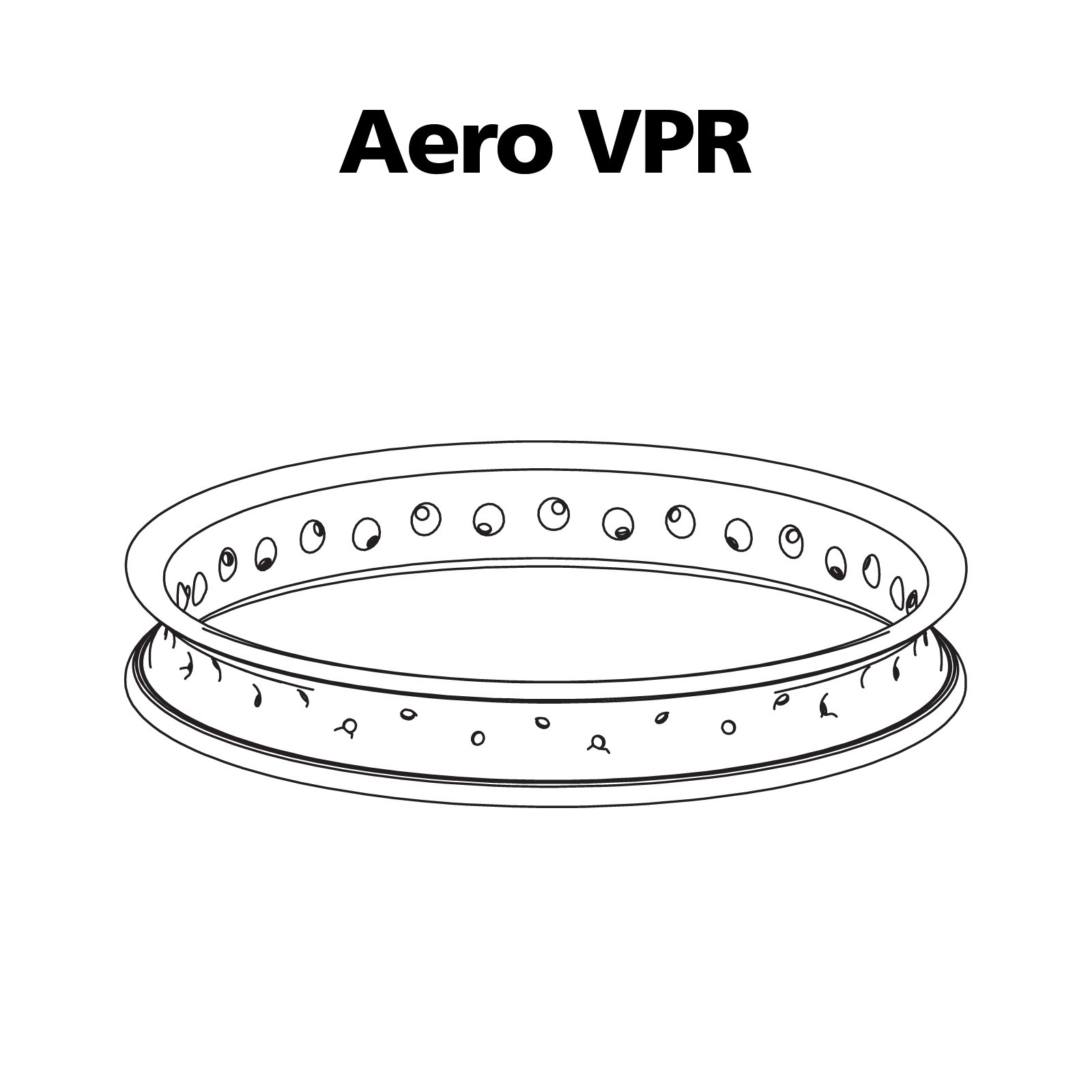 Desenho técnico - Aro Viper Aero VPR Azul - Polido