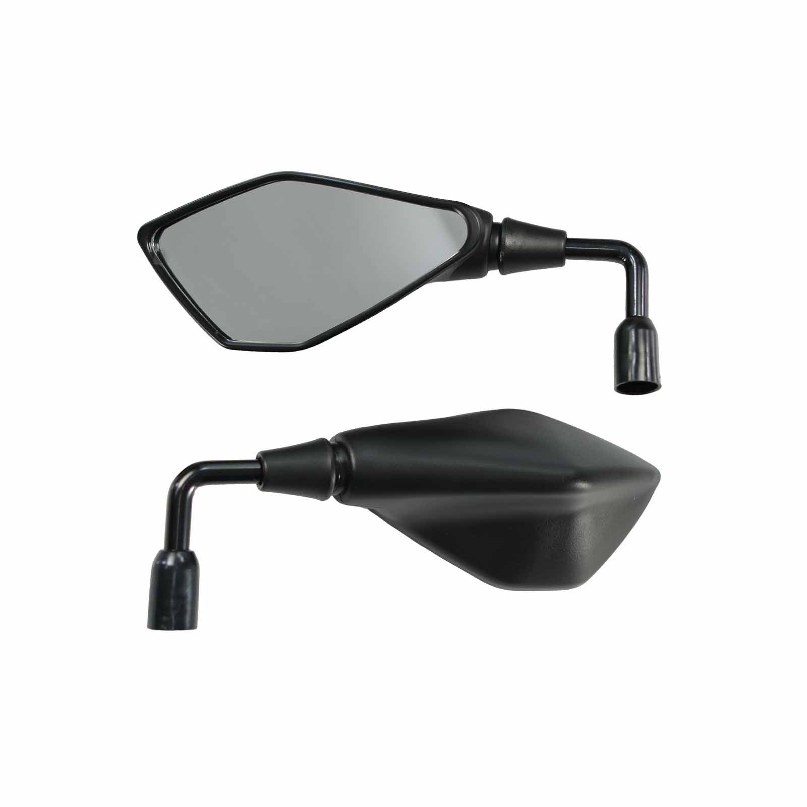 Espelho Retrovisor Viper Kawasaki Z400 Haste Rebaixada Curta 90 Convexo Rosca Y