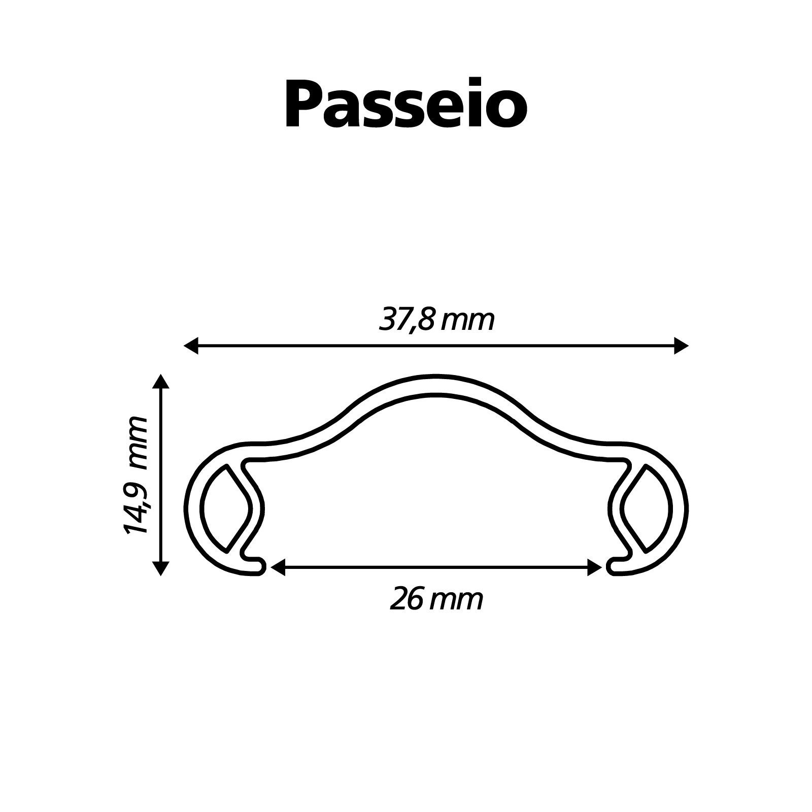 Perfil - Aro Viper Passeio - Polido